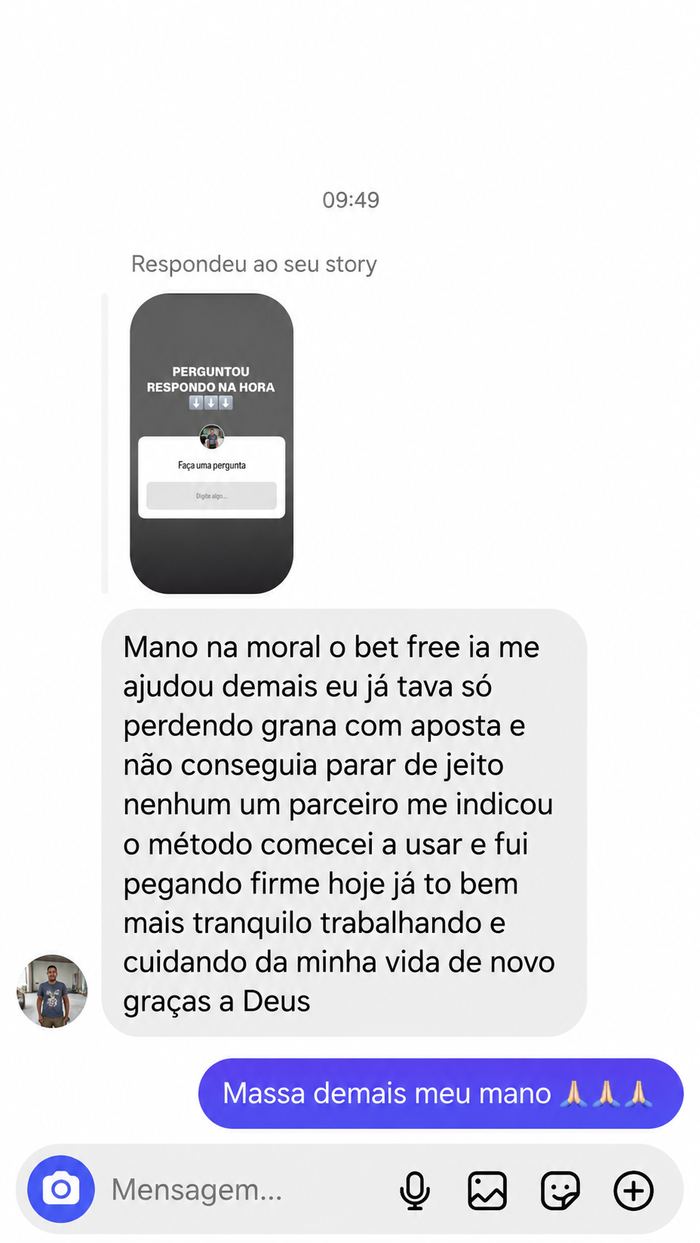Depoimento real de usuário do Método Bet Free IA
